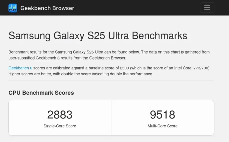 Результаты теста Samsung Exynos 2500 против Snapdragon 8 Elite
