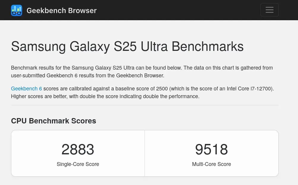 Результаты теста Samsung Exynos 2500 против Snapdragon 8 Elite