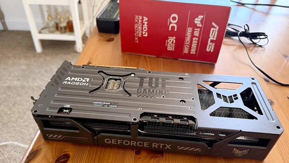 Видеокарты ASUS Radeon RX 9070 XT ошибочно с маркировкой GeForce RTX
