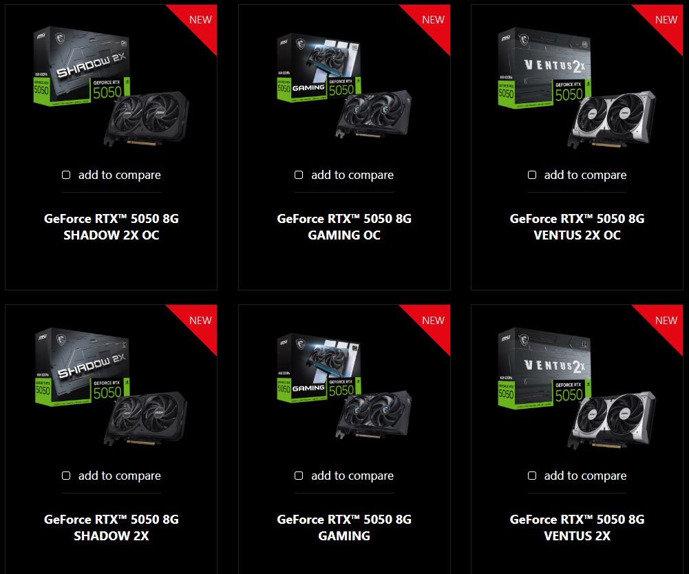 MSI RTX 5050