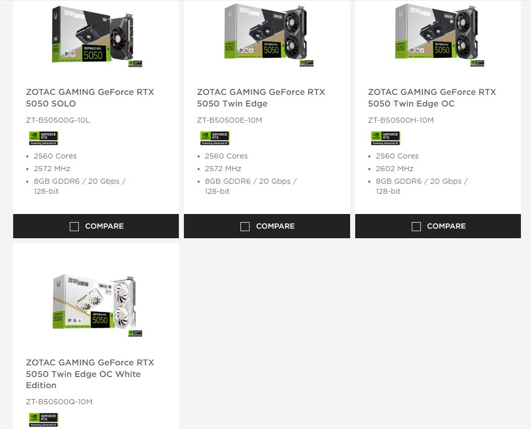 ZOTAC RTX 5050