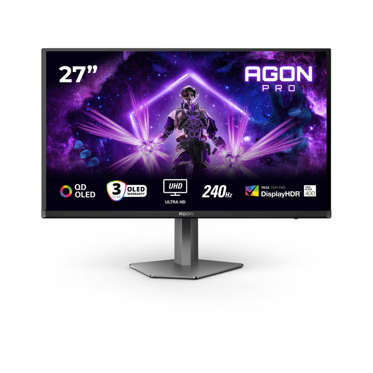 AOC представляет первый 4K@240Hz QD-OLED игровой монитор AGON PRO AG276UZD и другие модели QD-OLED