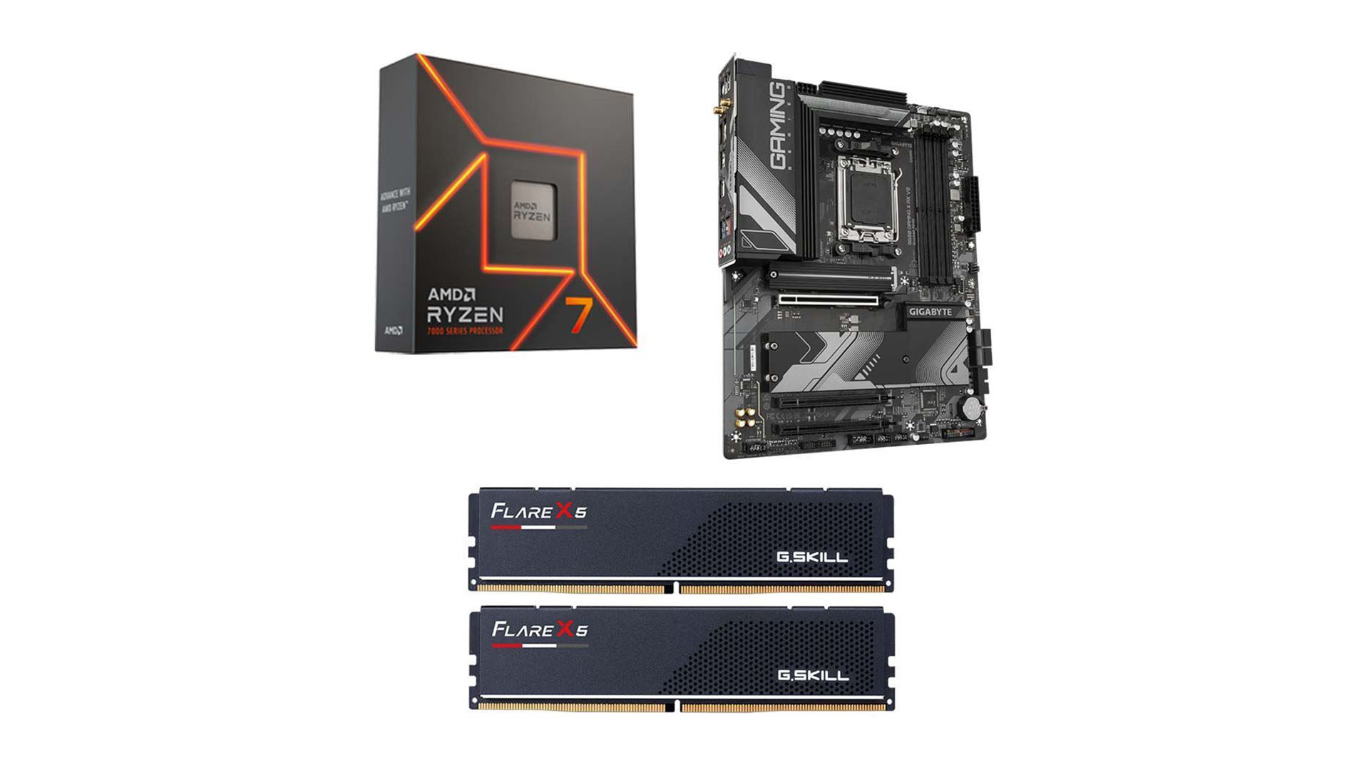 Идеальный стартовый ПК с Ryzen 7 7700X, GIGABYTE B650 GAMING X AX V2 и G.SKILL 32GB DDR5 6000MHz RAM
