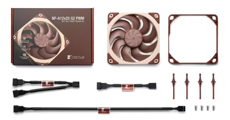 Noctua выпускает NF-A12x25 G2: вентиляторы 120мм для производительности и тишины