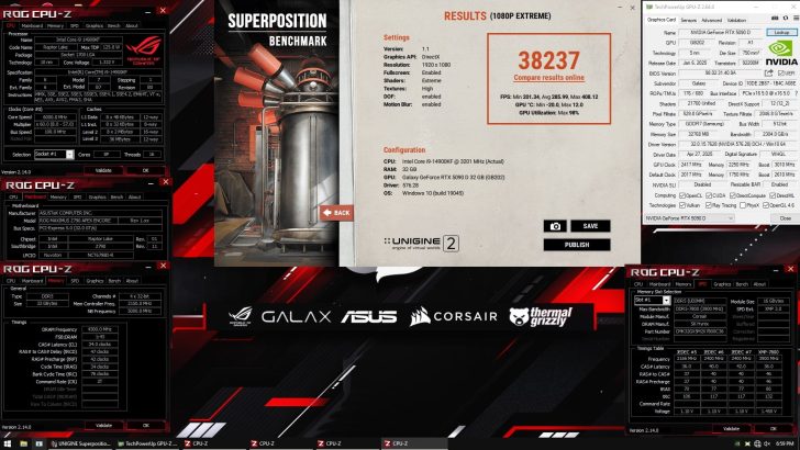 Оверклокинг GALAX RTX 5090 D