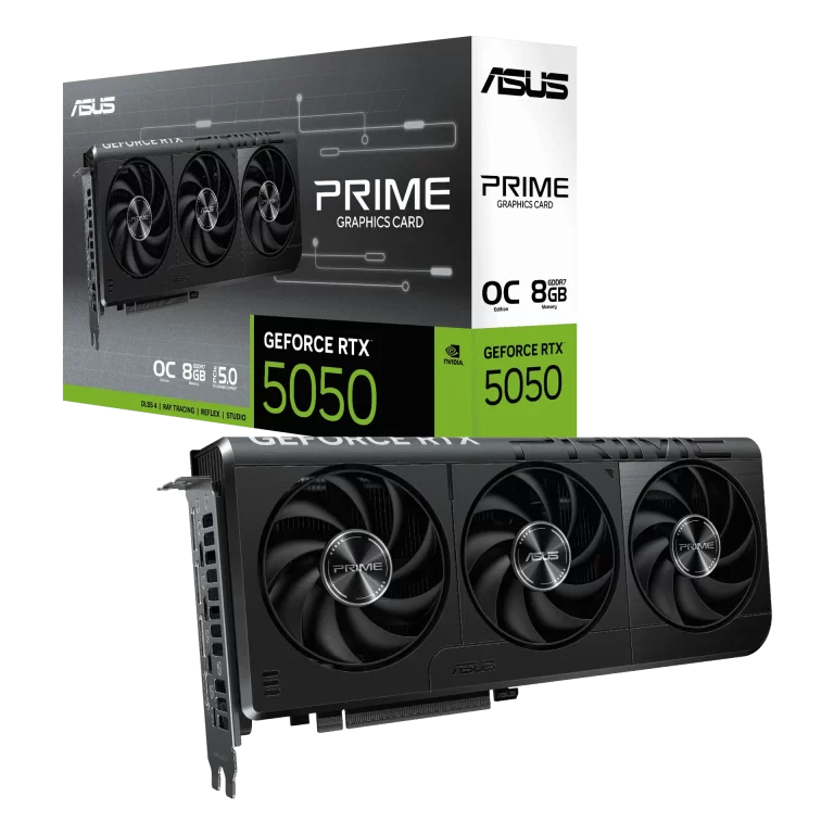 ASUS выпускает видеокарты серии RTX 5050 Prime и Dual