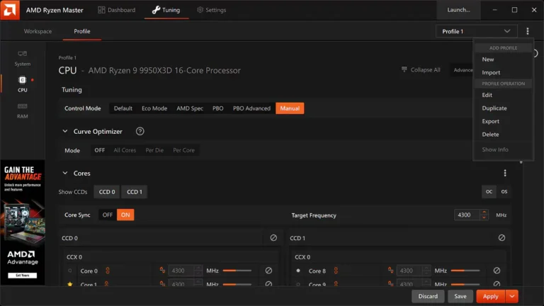 Скачать утилиту AMD Ryzen Master v3.0.0.4199