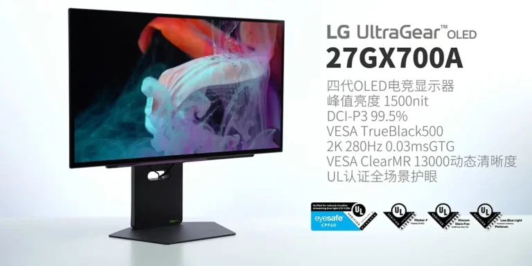 LG UltraGear OLED 27GX700A: первый монитор OLED 4‑го поколения