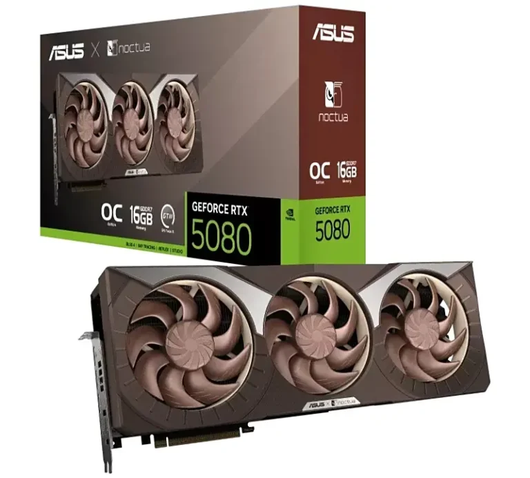ASUS RTX 5080 Noctua OC Edition: характеристики и габариты GPU третьего поколения