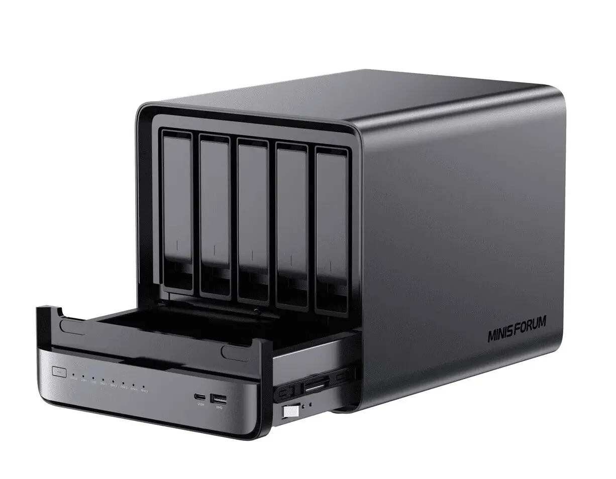 Minisforum N5 Pro AI NAS с Ryzen AI 9 HX Pro 370—параметры