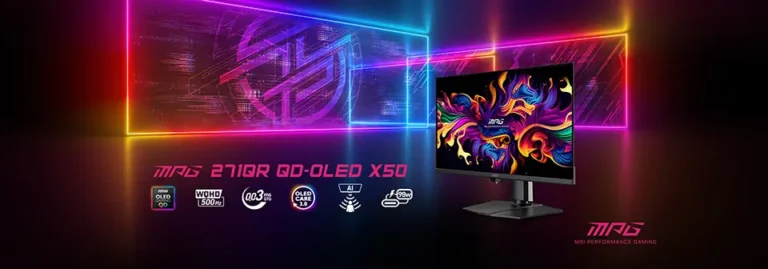 Первый взгляд: MSI 500Hz QD-OLED монитор с детекцией людей