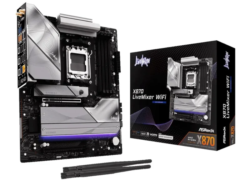 ASRock X870 LiveMixer WiFi — плата с 25 USB-портами