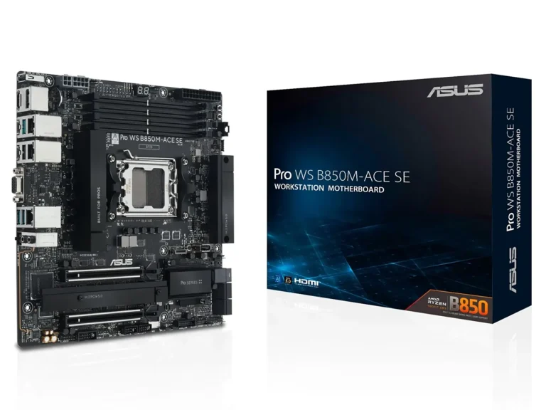 ASUS Pro WS B850M-ACE SE: Полные характеристики и возможности подключения ASUS Pro WS B850M-ACE SE: Полные характеристики и возможности подключения