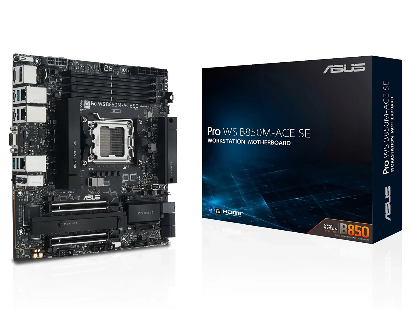 ASUS Pro WS B850M-ACE SE: Полные характеристики и возможности подключения ASUS Pro WS B850M-ACE SE: Полные характеристики и возможности подключения