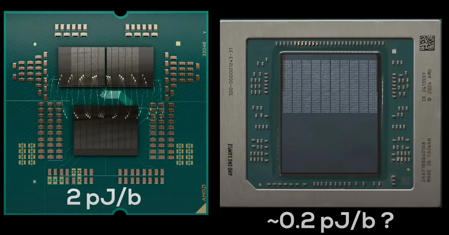 AMD, скорее всего, откажется от SERDES в пользу параллельных трасс в упаковке Zen 6 2 Макросъёмка упаковки чипа