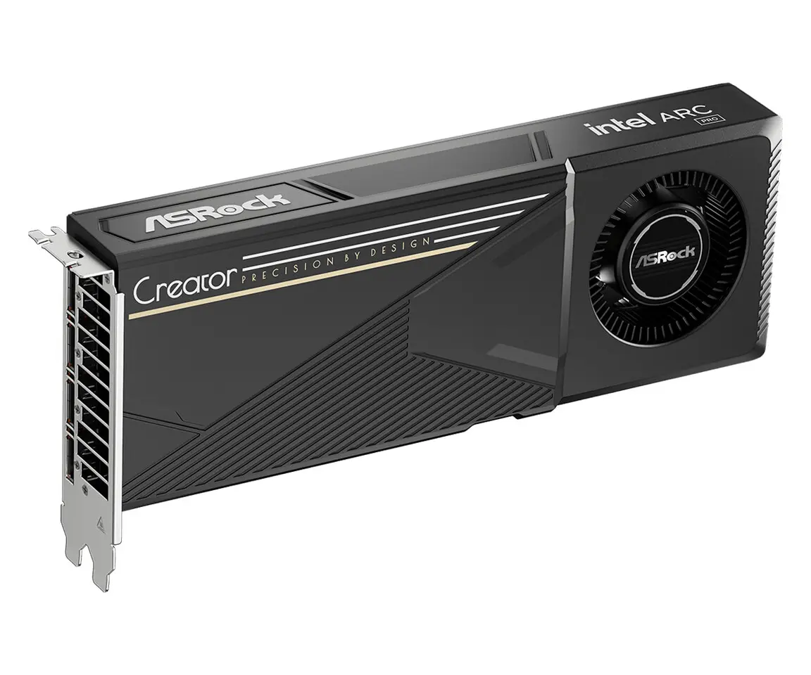 Видеокарта Intel Arc Pro B60 с 24GB памяти для рабочих станций 4 ASRock версия Intel Arc Pro B60