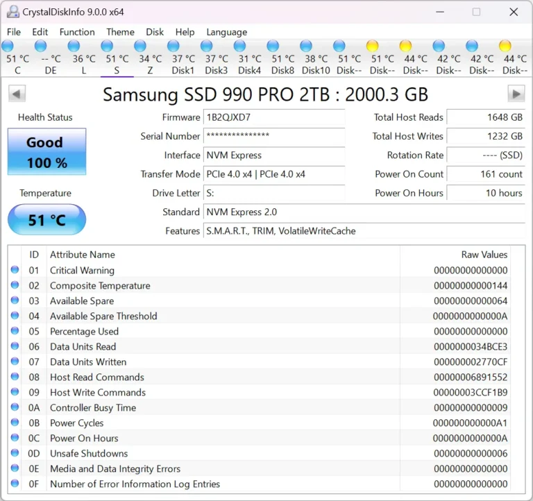 Скачать CrystalDiskInfo 9.7.1 Скачать CrystalDiskInfo 9.7.1