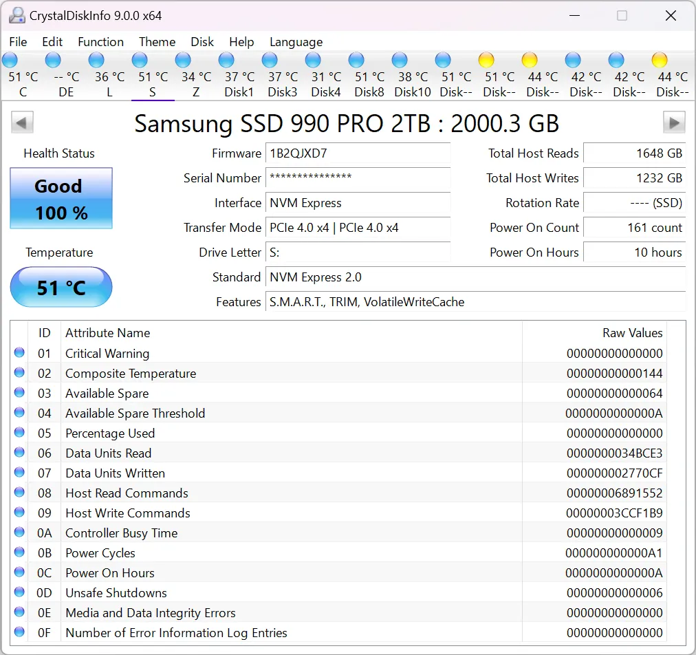 Скачать CrystalDiskInfo 9.7.1