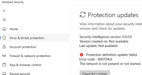 Как исправить проблему с автоматическим обновлением Microsoft Defender в Windows