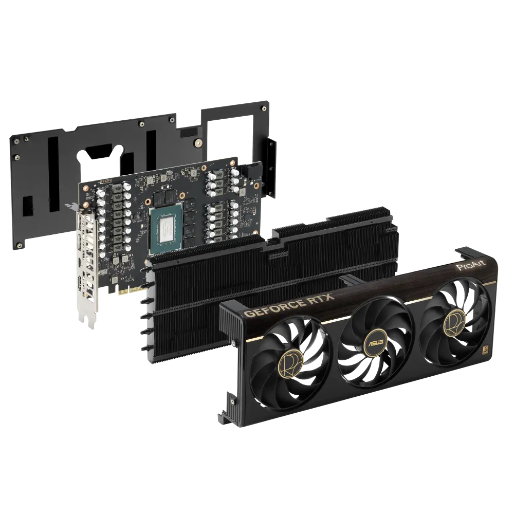 Видеокарта ASUS ProArt RTX 5080 — конструкция