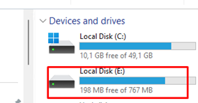 remove a drive from a disk partition