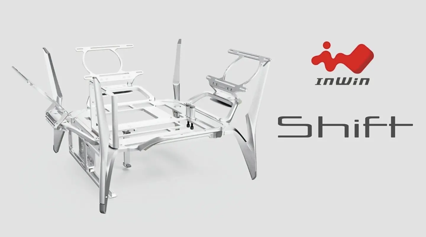 Корпус InWin SHIFT Open Frame с дизайном, вдохновленным авиацией