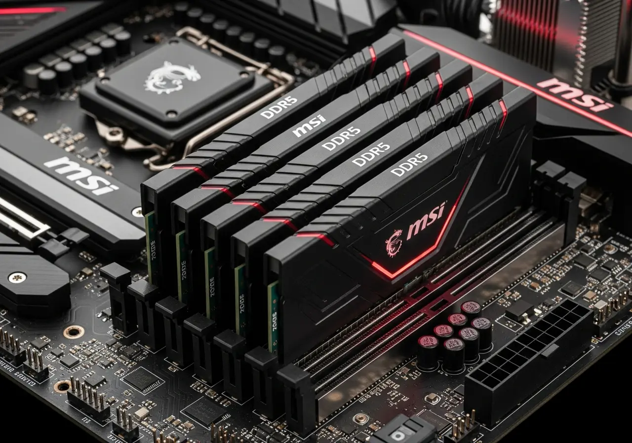 Первый 128GB DDR5 CUDIMM обеспечивает 256GB ОЗУ на MSI Z890 1 128GB DDR5 модуль MSI