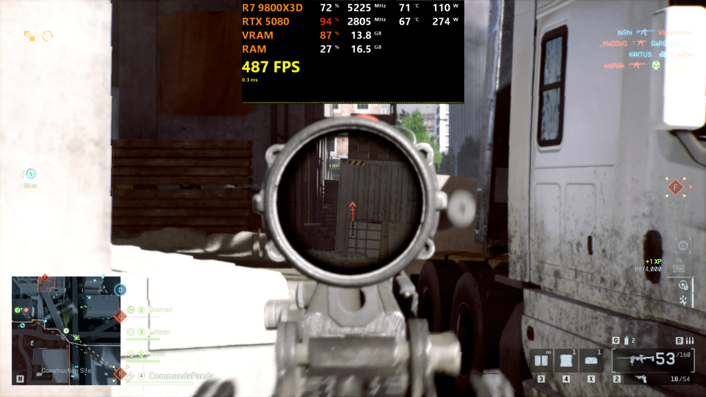 Battlefield 6 1440p DLSS Frame Generation