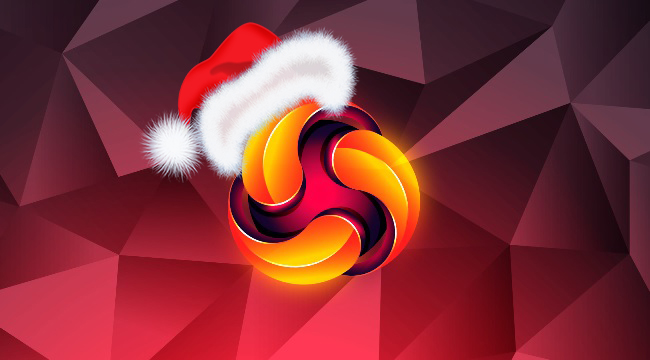 Дед Мороз с логотипом KitGuru