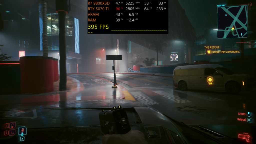 CyberPowerPC PBM U97 PZ: Обзор готового ПК 17 cp2077 1440p DLSS Perf 4X MFG ON